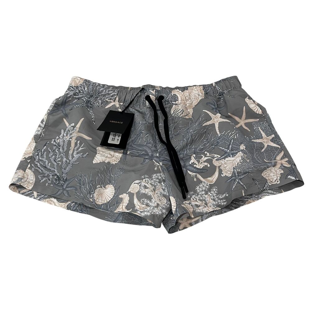 15-14 VERSACE Men's NWT $650 Barocco Sea Swim Trunks Size 7/XL